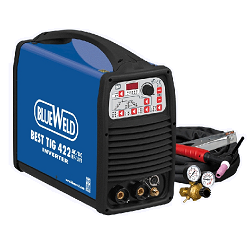 <p>   Blueweld Best Tig 422 AC/DC R.A. HF/Lift — это трёхфазный компактный инвертор Blueweld постоянного и переменного тока с микропроцессорным управлением. Аппарат предназначается для сварки методом Tig с двумя типами зажигания — Tig Lift и высокочастотным бесконтактным зажиганием (HF).<br />
<br />
   Преимущества аппарата Best Tig 422 AC/DC R.A. HF/Lift заключаются в том, что эта модель имеет 9 индивидуальных программ сварки, регулировку подачи газа после выключения тока. Также есть возможность выбора между 2-х и 4-х тактным режимом работы и возможность подключения дистанционного управления.</p>
<p><a href="http://www.weld-russia.ru/blueweld-manual/ Best_Tig_422_816313.pdf">Скачать паспорт и инструкцию по эксплуатации к аппарату Blueweld Best Tig 422 AC/DC HF/Lift.</a></p>