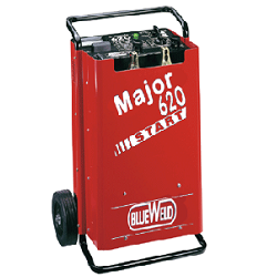 <p>   Пуско-зарядное устройство на колёсах Major 620 Start подходит для всех типов автомобилей, фургонов и легковых грузовиков. Major 620 Start оборудован защитой от перегрузки и изменения полярности, оснащён переключателем для выбора режима нормальной и ускоренной зарядки (Boost), имеется индикация зарядного и пускового тока, а также таймер ускоренной зарядки. Оснащён дистанционным управлением.</p>
<p><a href="http://www.weld-russia.ru/blueweld-manual/MAJOR_620_829813.pdf">Скачать паспорт и инструкцию по эксплуатации к аппарату Major 620 Start</a></p>