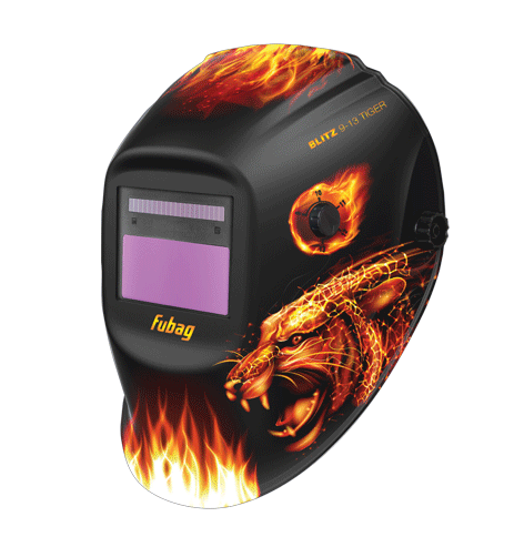 <p>   Маска "Хамелеон — это маска сварщика с автоматическим (АСФ) светофильтром, надежное средство защиты глаз от излучения сварочной дуги, теплового и механического воздействия при выполнении сварочных работ. Защитные характеристики масок Fubag подтверждены Всероссийским научно-исследовательским институтом метрологии им. Менделеева.<br />
<br />
   Если вам необходимо обеспечить эффективную защиту глаз при проведении сварочных работ, где требования к скорости переключения между режимами не столь высоки, то маски blitz 9-13 Tiger являются идеальным решением. При проведении сварочных работ маска сварщика Fubag blitz 9-13 Tiger обеспечит эффективную защиту глаз и лица от вредных излучений сварочной дуги, искр и брызг расплавленного металла.</p>