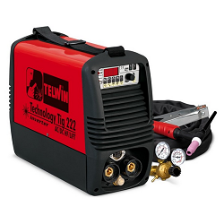 <p> Telwin Technology Tig 222 AC/DC HF/Lift — это переносной сварочный инвертор с микропроцессорным управлением. Аппарат применяют для сварки методом Tig и MMA постоянным и переменным током. При этом поддерживается возможность двух типов зажигания: высокочастотный и бесконтактный.<br />
<br />
Аппарат Telwin Technology Tig 222 AC/DC HF/Lift имеет множество полезных функций и преимуществ:<br />
— Наличие термозащиты<br />
— Функции Arc Force, Antistick, Hot Start<br />
— Возможность дистанционного управления<br />
— Самодиагностика при включении<br />
— Регулировка подачи газа после сварки, спада сварочного тока.</p>