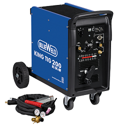 <p>   Трехфазный сварочный аппарат King Tig 200 AC/DC применяют для сварки как методом Tig, так и методом MMA. Возможно использование для работ с широким диапазоном материалов: сталь, нержавеющая сталь, титан, медь, алюминий.<br />
<br />
   Аппарат King Tig 200 AC/DC имеет следующие преимущества:<br />
— Два типа зажигания дуги<br />
— Плавная регулировка сварочного тока<br />
— Возможность дистанционного управления<br />
— Регулировка подачи газа до и после сварки<br />
— В комплекте идет набор для аргонодуговой сварки.</p>
<p><a href="http://www.weld-russia.ru/blueweld-manual/KingTig200.pdf">Скачать паспорт и инструкцию по эксплуатации к аппарату Blueweld King Tig 200 AC/DC. </a></p>