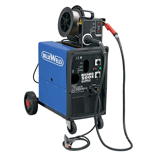 <p>   Megamig 500S R.A. — промышленный полуавтомат для проведения сварочных работ различными методами: сварка проволокой в среде защитного газа, сварка порошковой проволокой, а также Mig пайки. Аппарат Megamig 500S R.A. можно использовать с различными материалами, такими как сталь, нержавеющая сталь, алюминий и т.д.<br />
<br />
   Отличительные особенности данного полуавтомата:<br />
   — Наличие в комплектации принадлежностей для сварки<br />
   — Выносной 4-х роликовый механизм для подачи проволоки<br />
   — Возможность сварки точками с регулировкой времени сварки<br />
   — Регулировка напряжения сварочной дуги<br />
   — Возможность применения шланг-пакета длиной 10 метров<br />
   — Жидкостный блок охлаждения (R.A.)</p>
<p><a href="http://www.weld-russia.ru/blueweld-manual/Megamig_500s_ra_822470.pdf">Скачать паспорт и инструкцию по эксплуатации к аппарату Blueweld Megamig 500S R.A.</a></p>